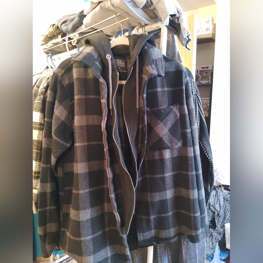 VGUC Y2K Grunge ZooYork heavy sweater/mid jacket